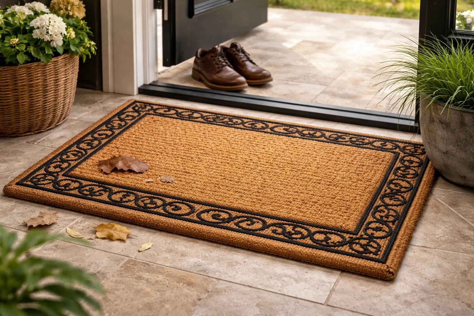 Coir Mats For Natural Dirt Removal Durability and Stylish Entrance Appeal