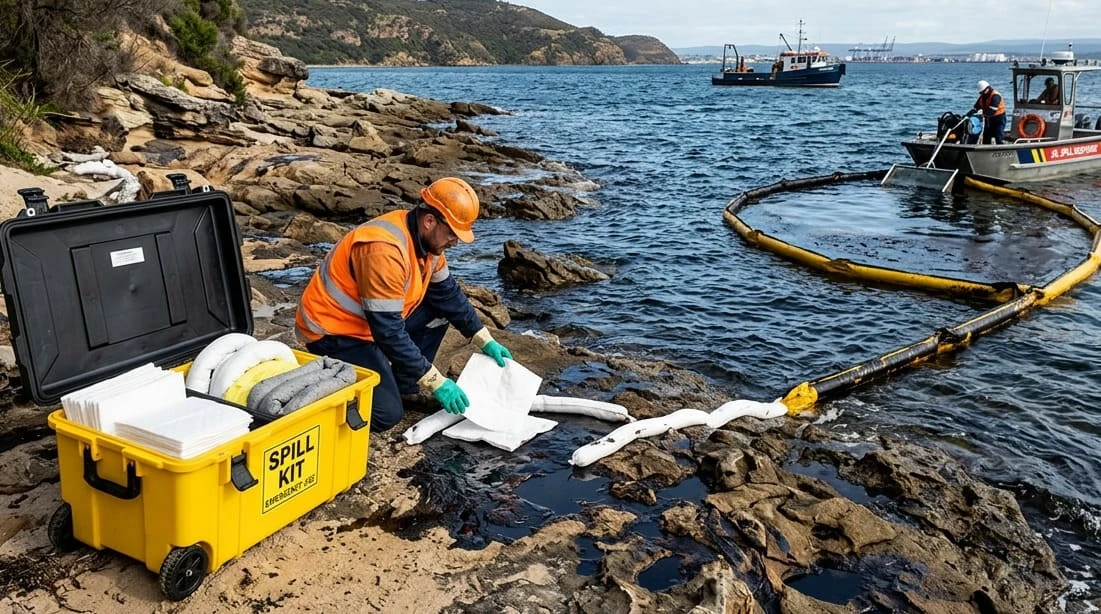 Choose the Right Oil Spill Kit for Outdoor and Marine Environments